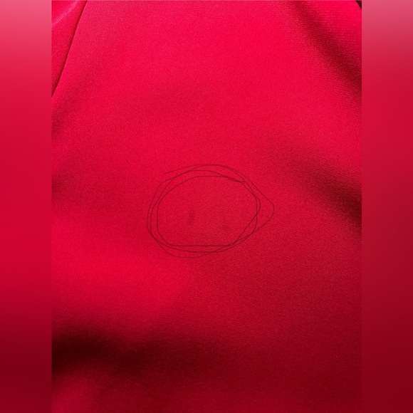 Talbots Red 100% Silk Button Down Blouse Size 14 - Picture 5 of 5